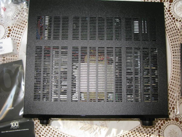 Denon AVR A100 above.JPG