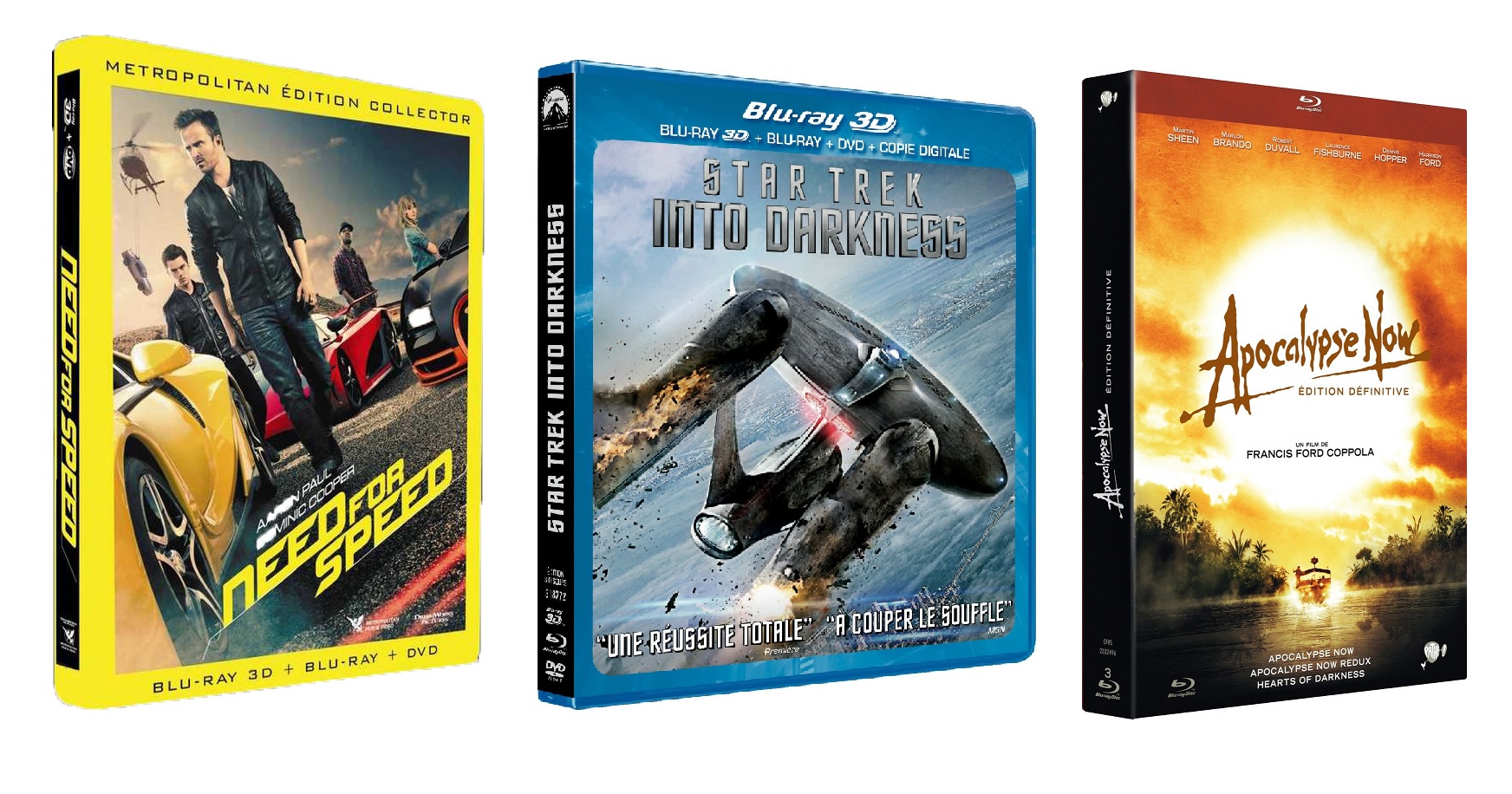Tests Blu-ray de la semaine : Need for Speed, Star Trek Into Darkness et  Apocalypse Now Redux - HCFR Forum & Magazine