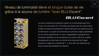 JVC Z1 source lumineuse laser BLUEscent