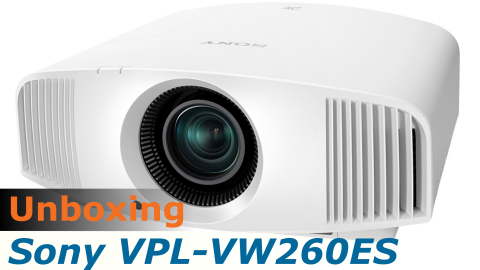 Video HCFR : Sony VPL-VW260ES, projecteur 4K – Unboxing