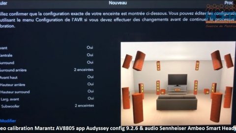 Video HCFR : calibration Marantz AV8805_app Audyssey_config 9.2.6