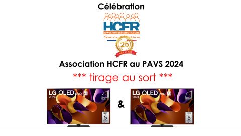 Anniversaire HCFR : célébration 25 ans, tirage au sort pour gagner une TV OLED LG 65G4 (2 lots)